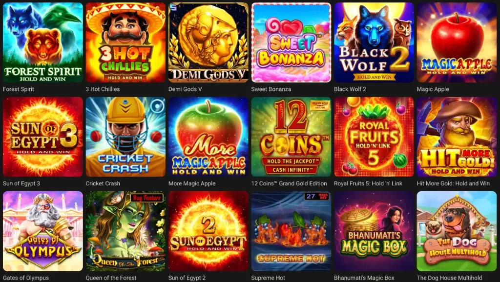 Parimatch Casino Games Overview
