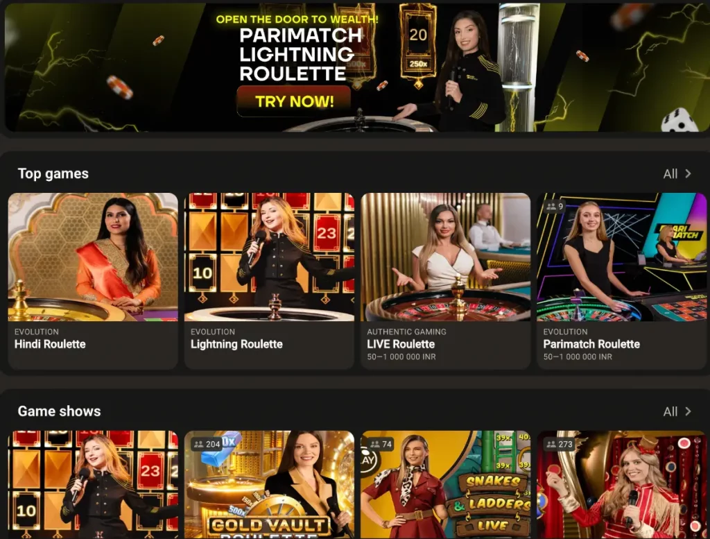 Parimatch Casino Overview